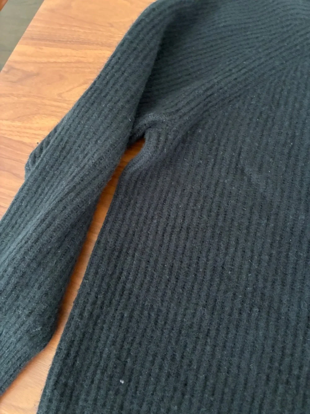 J.Crew 100% Cashmere Textured Knit Sweater Medium Black